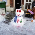 Hungover snowman, Portsmouth 2010